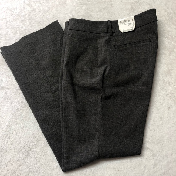 Van Heusen Grey Dress Trouser Pants 12 NWT - Picture 1 of 11
